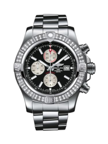 Super Avenger II Stainless Steel / Diamond / Volcano Black / Bracelet