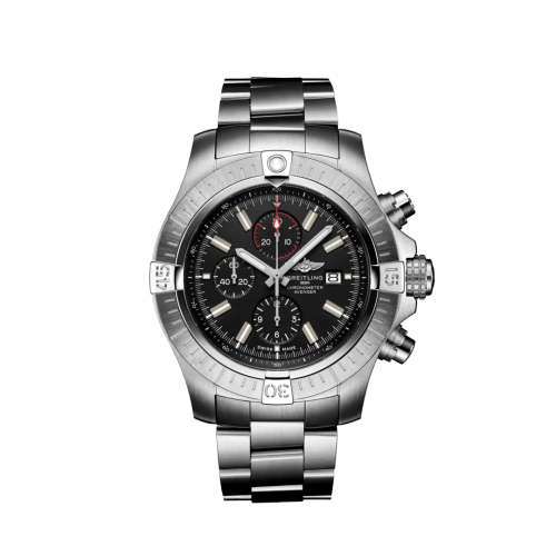 Avenger Chronograph 48 Stainless Steel / Black / Bracelet