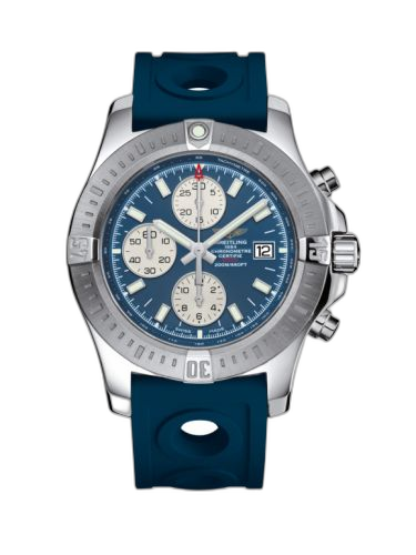 Colt Chronograph Automatic Stainless Steel / Mariner Blue / Rubber / Pin