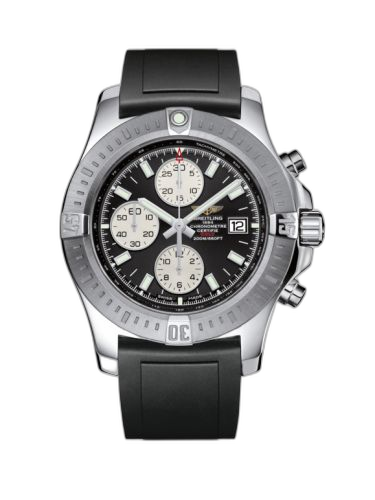 Colt Chronograph Automatic Stainless Steel / Volcano Black / Rubber / Pin