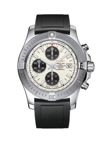 Colt Chronograph Automatic Stainless Steel / Stratus Silver / Rubber / Pin