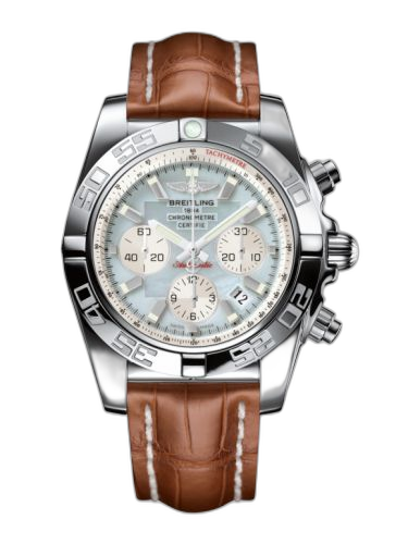 Chronomat 44 Stainless Steel / Gray Pearl / Croco