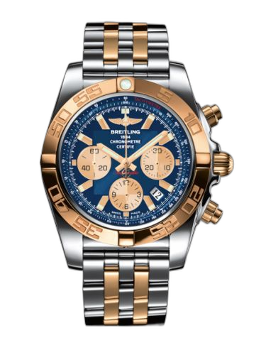 Chronomat 44 Stainless Steel / Rose Gold / Metallica Blue / Bracelet