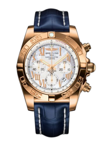 Chronomat 44 Rose Gold / Pearl Roman / Croco
