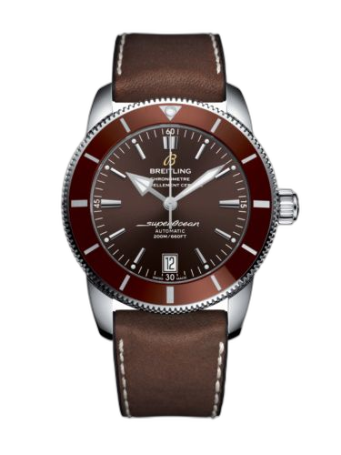 Superocean Heritage II 42 Stainless Steel / Bronze / Bronze / Rubber Leather