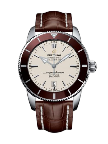 Superocean Heritage II 46 Stainless Steel / Bronze / Silver / Croco / Pin