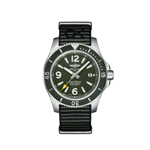 Superocean 44 Stainless Steel / Green / NATO / OuterKnown