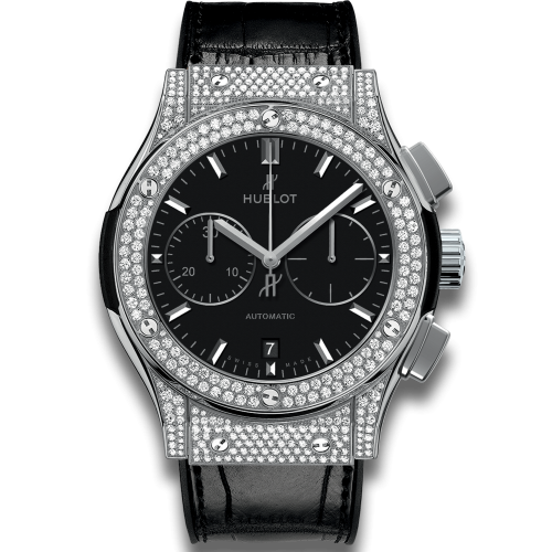 Classic Fusion 45 Chronograph Titanium / Pavé