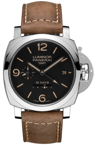 Luminor 1950 44 10 Days GMT Automatic Stainless Steel / Black