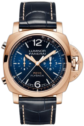 Luminor 1950 44 PCYC Chrono Flyback Automatic Red Gold / Blue