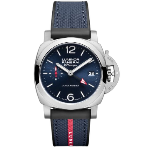 Luminor 1950 44 BiTempo Luna Rossa Stainless Steel / Blue