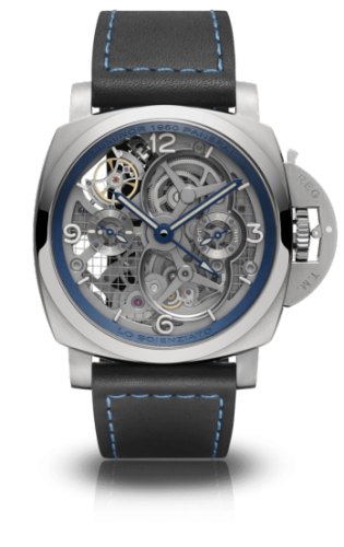 Luminor 1950 Tourbillon GMT Titanio Lo Scienziato Blue