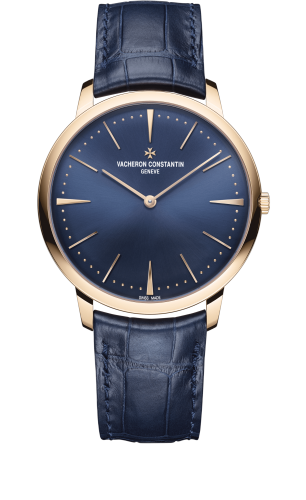 Patrimony Contemporaine 40 Manual-Winding Pink Gold / Blue
