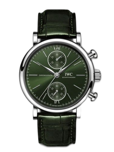 Portofino Chronograph 39 Stainless Steel / Green