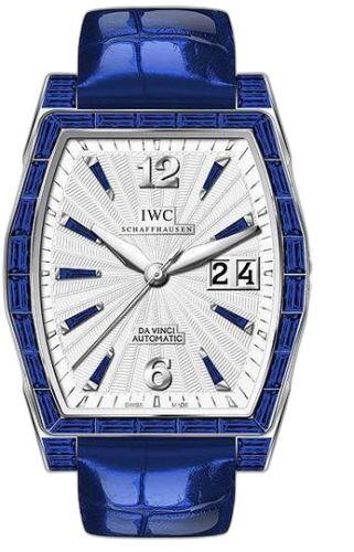 Da Vinci Automatic Midsize White Gold / Sapphire / Silver