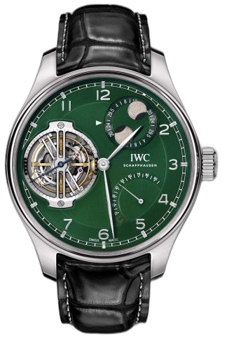 Portugieser Constant-Force Tourbillon Double Moon Platinum / Green