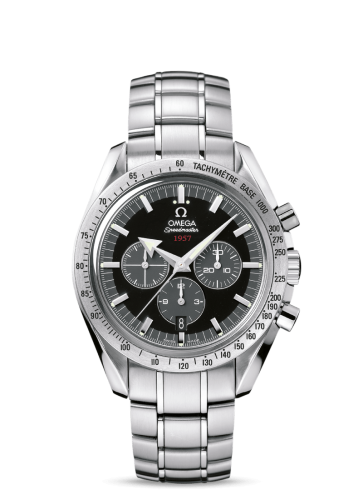Speedmaster Broad Arrow 1957 Stainless Steel / Black / Bracelet