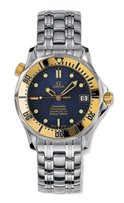Seamaster Diver 300M Automatic 36.25 Stainless Steel / Yellow Gold / Blue / Bracelet