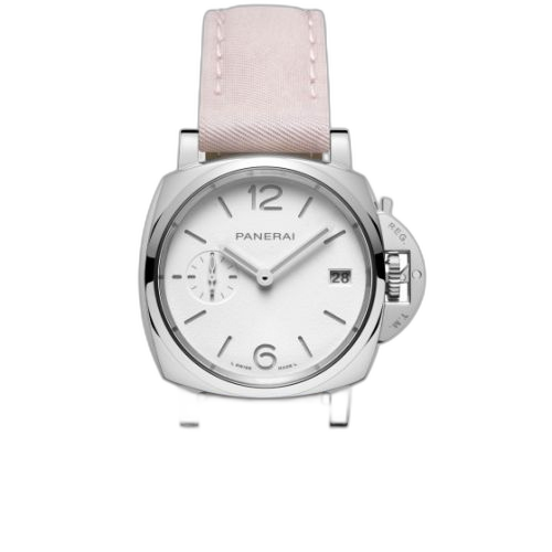 Luminor Due 38 Automatic Stainless Steel / White / Prada-ReNylon