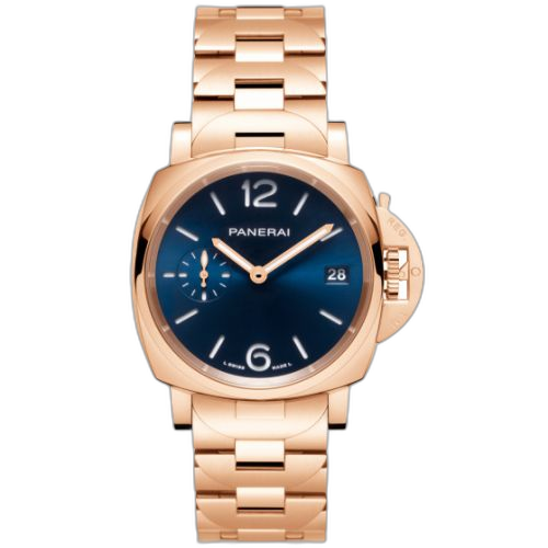Luminor Due 38 Automatic Goldtech TuttoOro / Blue