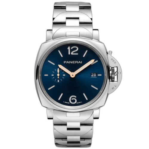 Luminor Due 42 Automatic Stainless Steel / Blue / Bracelet