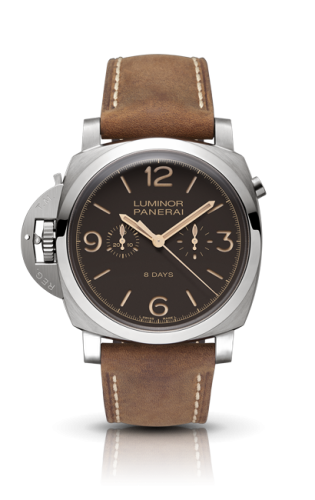 Luminor 1950 Chrono Mono-Pulsante Left-Handed 8 Days Titanio