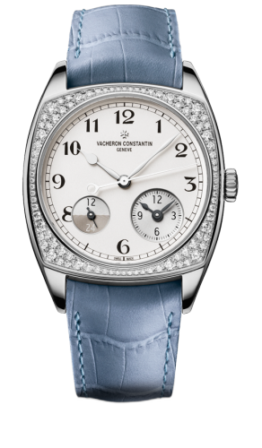 Harmony Dual Time White Gold With Diamonds / Black Numerals