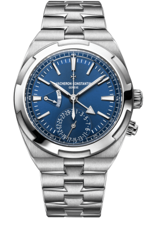 Overseas Dual Time Stainless Steel / Blue