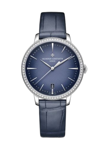 Patrimony Self-Winding 36.5 White Gold - Diamond / Blue