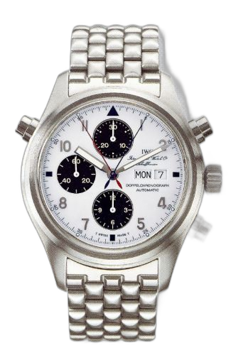 Pilot's Watch Doppelchronograph Stainless Steel / White / Japan / Bracelet