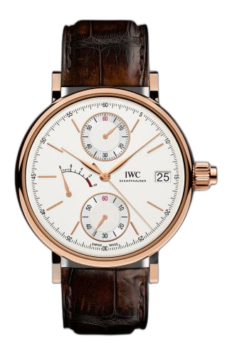 Portofino Hand-Wound Monopusher Red Gold / Silver