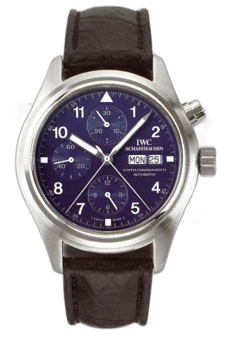Pilot's Watch Doppelchronograph Platinum / Blue / Spanish