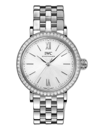Portofino 34 Stainless Steel - Diamond / Silver / Bracelet