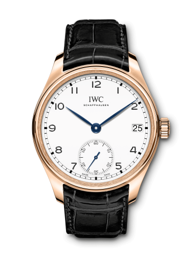 Portugieser Hand-Wound Eight Days "150 Years" Red Gold / White