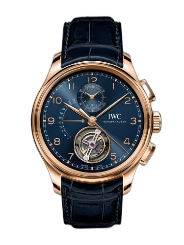 Portugieser Tourbillon Rétrograde Chronograph Armor Gold / Blue / Boutique Edition
