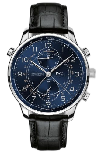 Portuguese Chrono-Rattrapante Stainless Steel / Blue / Boutique Milano Laureus