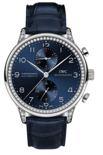 Portuguese Chrono-Automatic White Gold / Diamond / Blue
