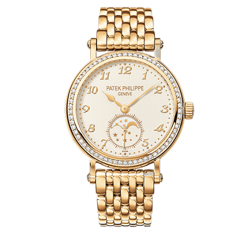 Moonphase 7121 Yellow Gold / Cream / Bracelet