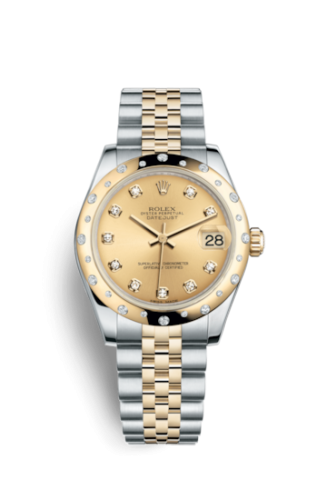 Datejust 31 Rolesor Yellow Domed Diamond / Jubilee / Champagne Diamond