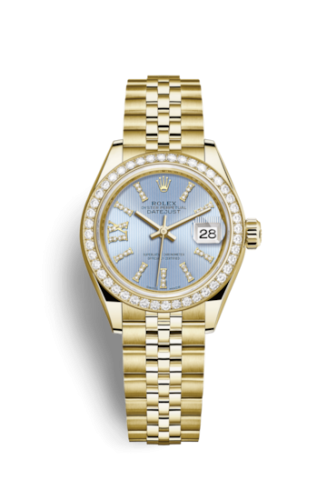 Lady-Datejust 28 Yellow Gold Diamond / Jubilee / Cornflower Diamonds