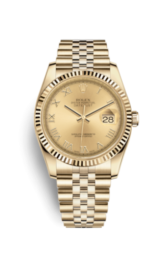 Datejust 36 Yellow Gold Fluted / Jubilee / Champagne Roman