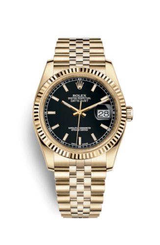 Datejust 36 Yellow Gold Fluted / Jubilee / Silver