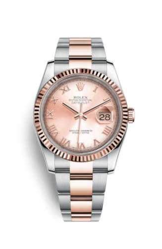 Datejust 36 Rolesor Everose Fluted / Oyster / Pink Roman