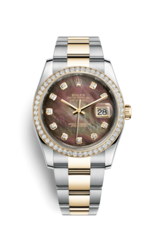 Datejust 36 Rolesor Yellow Diamond / Oyster / Black MOP