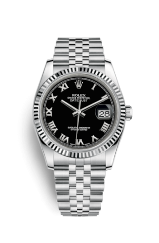 Datejust 36 Stainless Steel Fluted / Jubilee / Black Roman