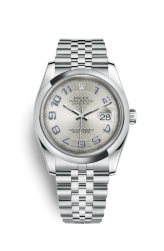 Datejust 36 Stainless Steel Domed / Jubilee / Silver Arabic