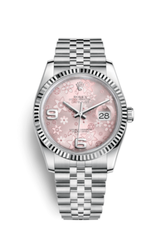 Datejust 36 Stainless Steel Fluted / Jubilee / Pink Floral