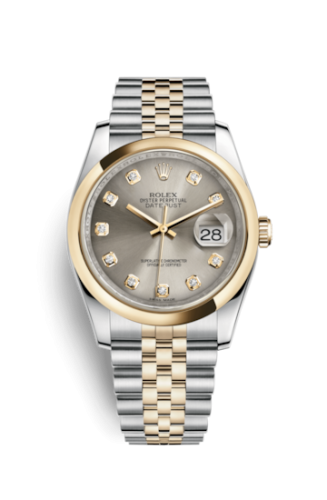 Datejust 36 Rolesor Yellow Domed / Jubilee / Steel Diamonds