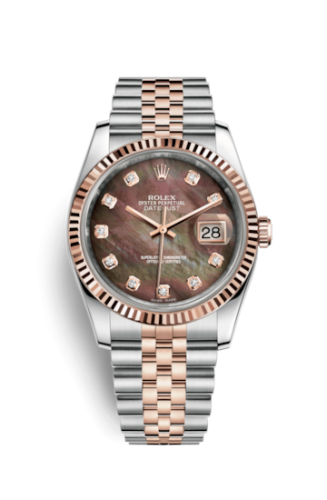 Datejust 36 Rolesor Everose Fluted / Jubilee / Black MOP