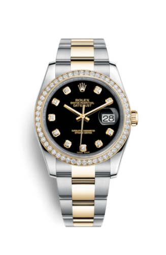Datejust 36 Rolesor Yellow Diamond / Oyster / Black Diamond
